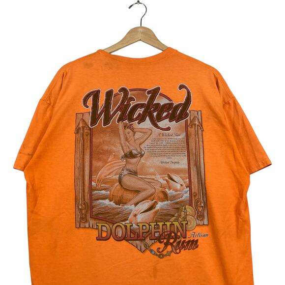 Vintage Wicked Dolphin Rum Mullet T-Shirt XL - Picture 6 of 7